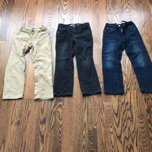 Lot size 5/6 boys pants Levi jeans khaki